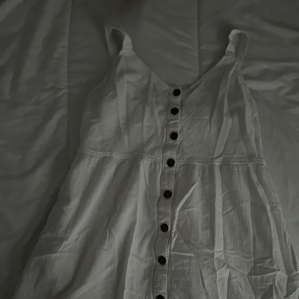 White dress with pockets